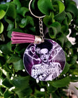 Beautiful original art illustrated handmade keyrings | keychain | geeky | Recycled | art | Gothic | Fantasy | eco friendly | illustration