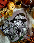 Green witch art/gallery print. wall art. digitally drawn, art print. Magical. Witch. Nature. Green. Portrait.