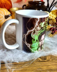 Wednesday Adams, Adams family, horror, spooky, Halloween, one of a kind illustration art design mug. Perfect gothic gift tea cup