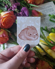Adorable simplistic chibi kawaii art rabbit bun loaf artwork magnetic bookmark perfect for book lover gift planner clip journal accessories