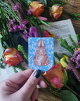Adorable simplistic chibi kawaii art rabbit bun loaf artwork magnetic bookmark perfect for book lover gift planner clip journal accessories