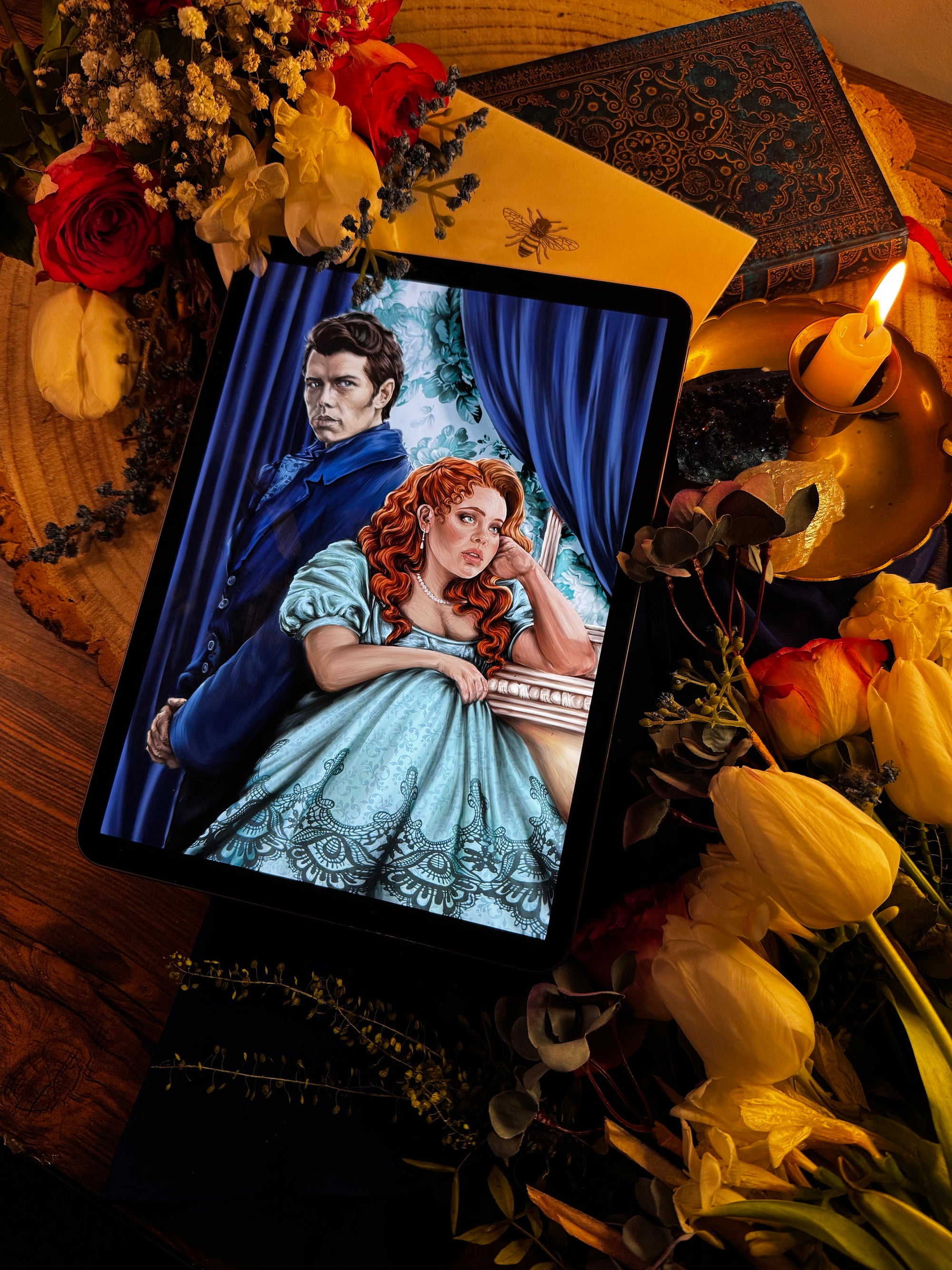 The Regency Romance: Classic Historical Couple Fine Art Print