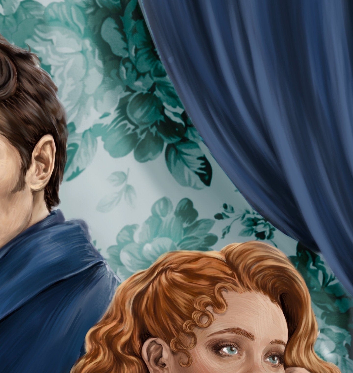 Bridgerton | Penelope Colin polin | lady whistledown art print | illustration | book cover | art | original | dark art | romanic | poster