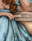 Bridgerton | Penelope Colin polin | lady whistledown art print | illustration | book cover | art | original | dark art | romanic | poster