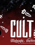 Cult of the buns sticker pack featuring main and side character stickers logo stickers and game inspired accessories