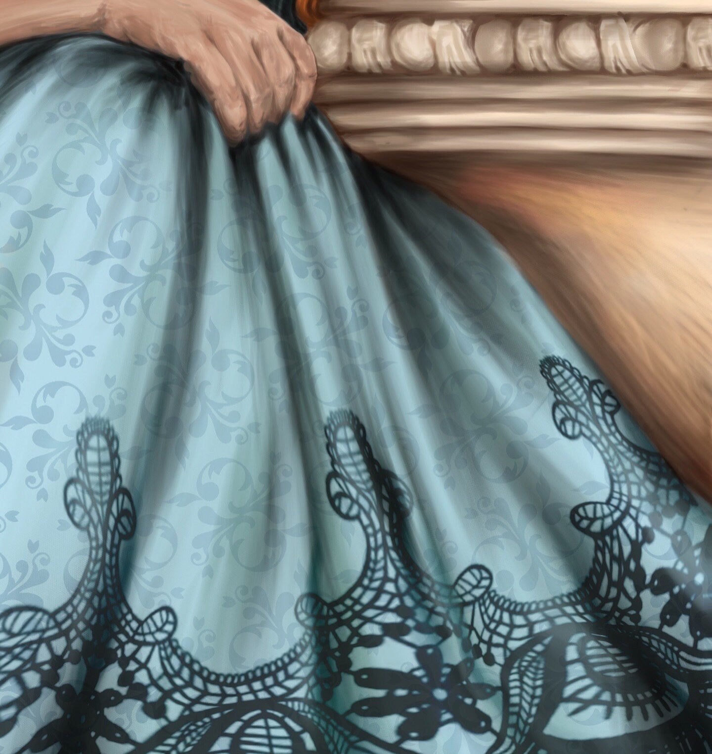Bridgerton | Penelope Colin polin | lady whistledown art print | illustration | book cover | art | original | dark art | romanic | poster