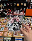 Cult of the buns sticker pack featuring main and side character stickers logo stickers and game inspired accessories