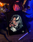 The Monster Within: Dark Surrealism Horror Art Print | illustration | graphic art | original | gothic dark art