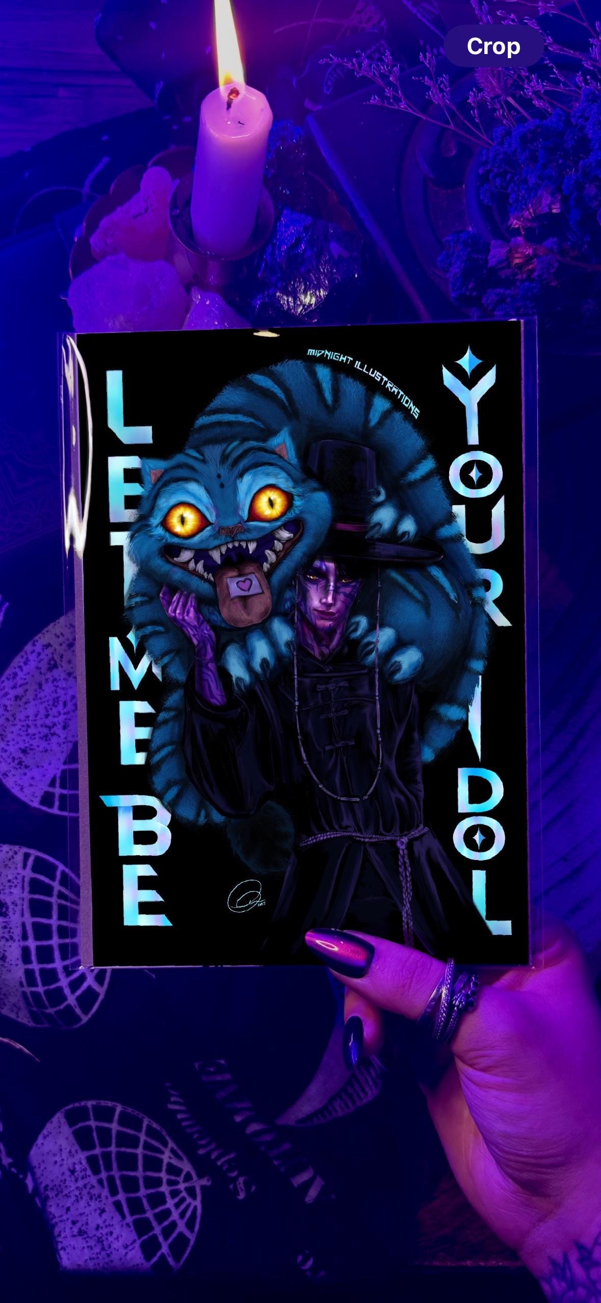 Kpop demon hunters original fan art illustration poster graphic art jinu and derpy tiger let me be your idol saja boys