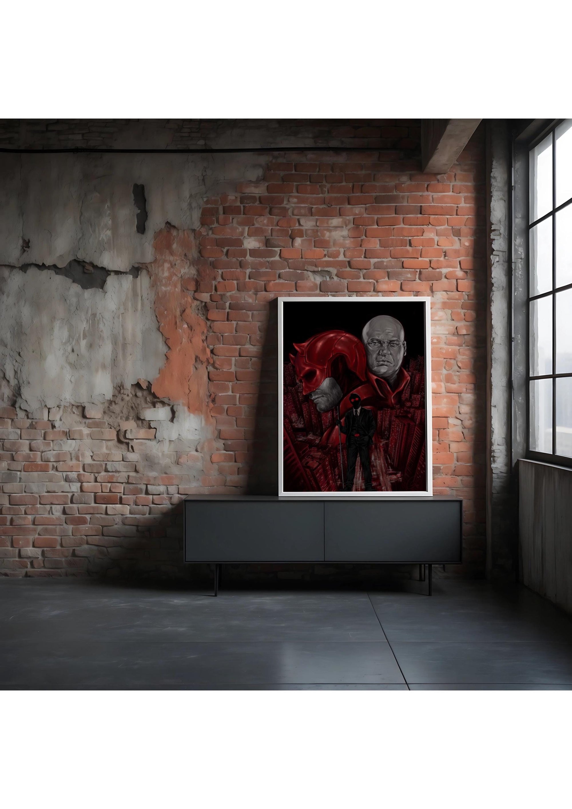 Daredevil | movie poster | fan art | marvel | art print | illustration | comic book | art | original | dark art | geeky | home decor