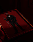 Crimson Justice Noir Silhouette Art Print | illustration | graphic art | original | dark art | character concept